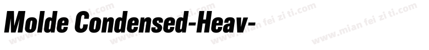 Molde Condensed-Heav字体转换